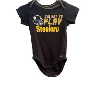 Gerber Black and Yellow Steelers Baby Bodysuit